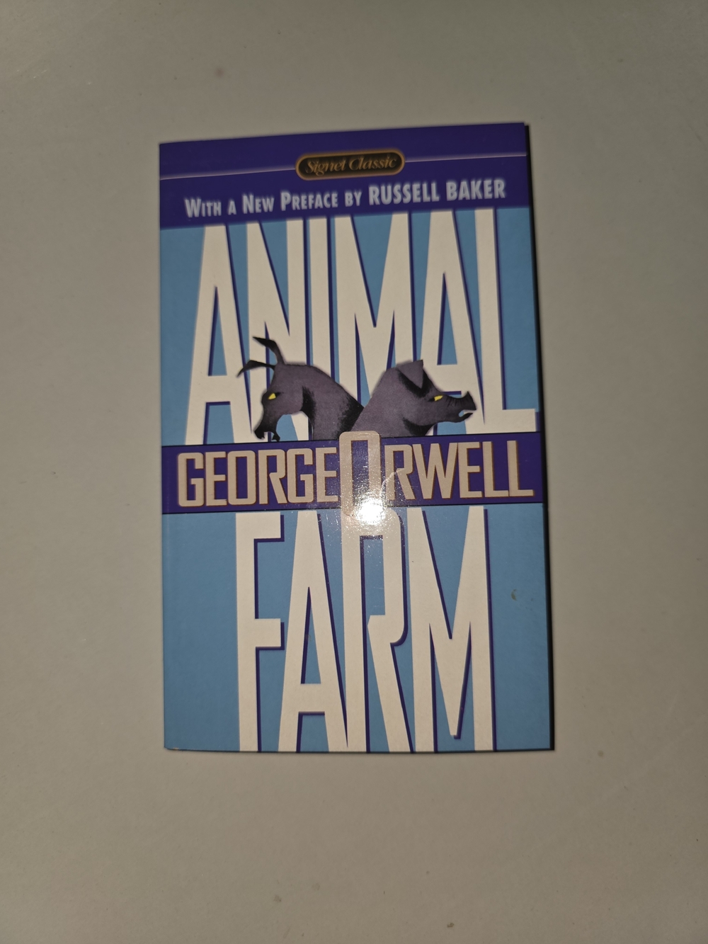 Animal Farm by George Orwell - Blue Paperback Classic Edition